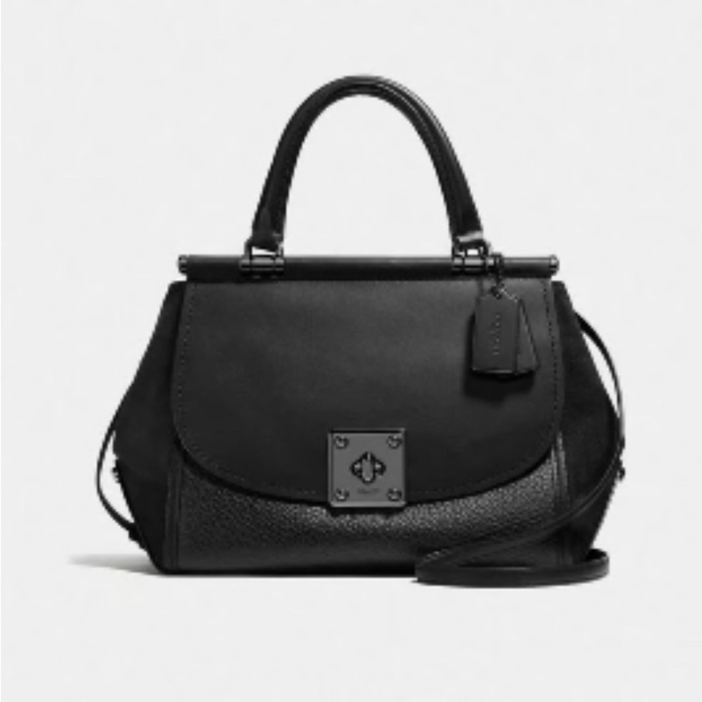 Coach Drifter Black Satchel